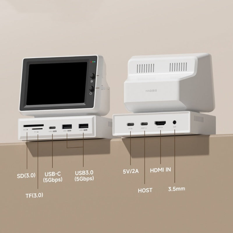 Retro Compact Secondary Screen Dockstation